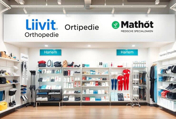 Een winkel in Haarlem gespecialiseerd in orthopedische hulpmiddelen en apparatuur.