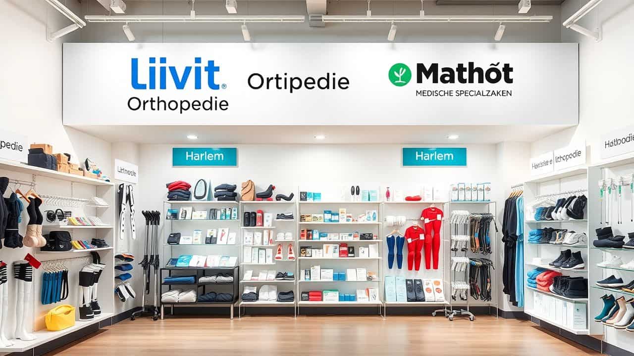 Een winkel in Haarlem gespecialiseerd in orthopedische hulpmiddelen en apparatuur.